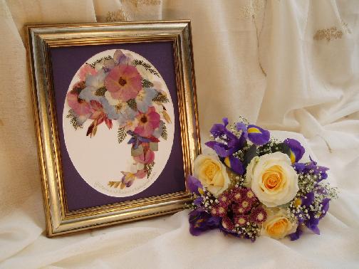 A posy of Blue Iris. Click for more info